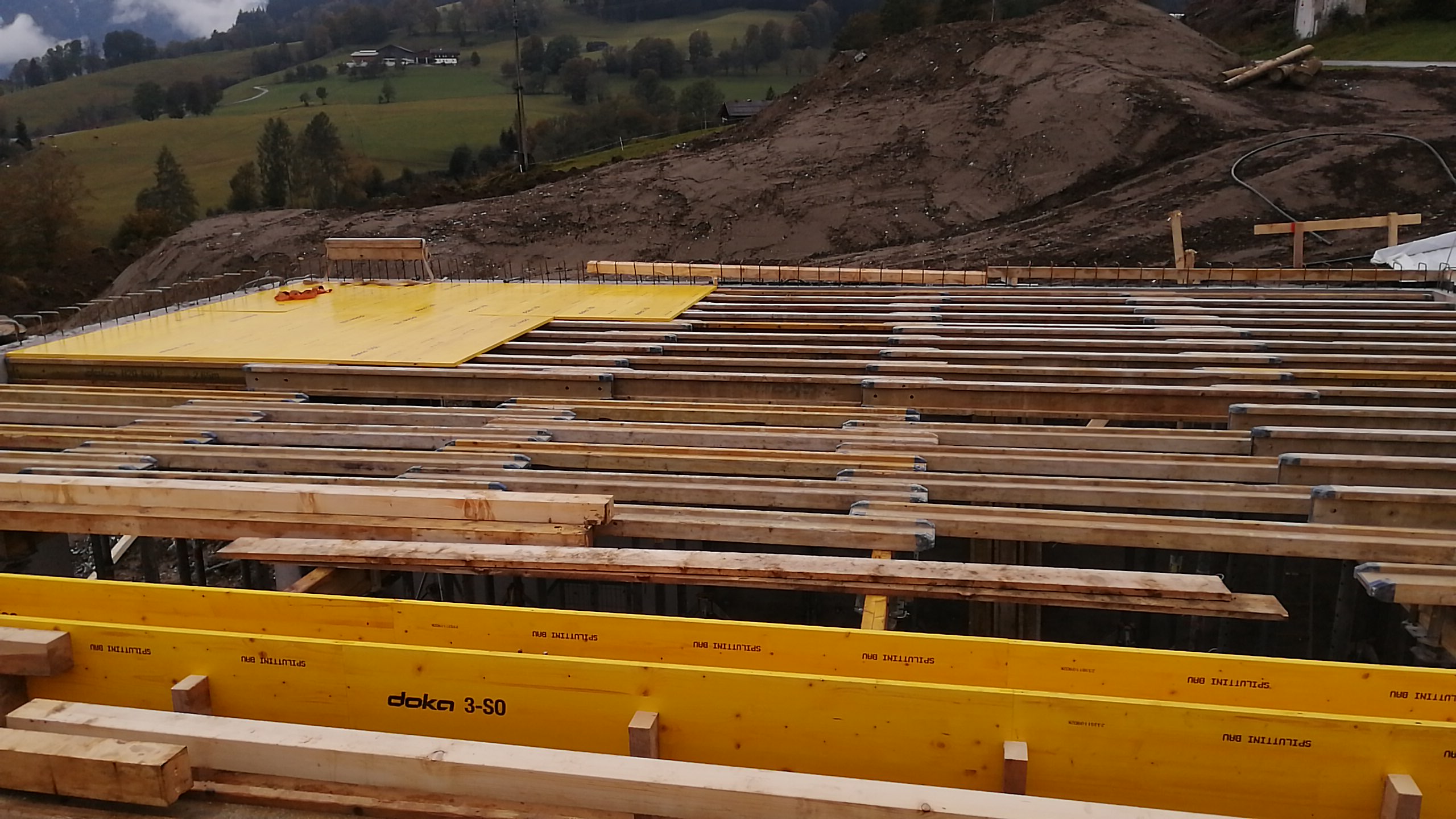 Neubau Goldegg - Rohbau und Deckenkonstruktion